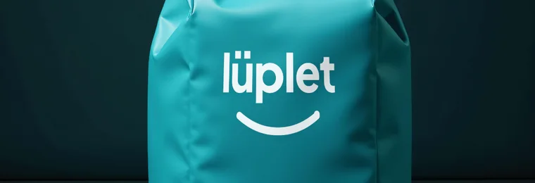 Lüplet logolu kurye teslimat çantası
